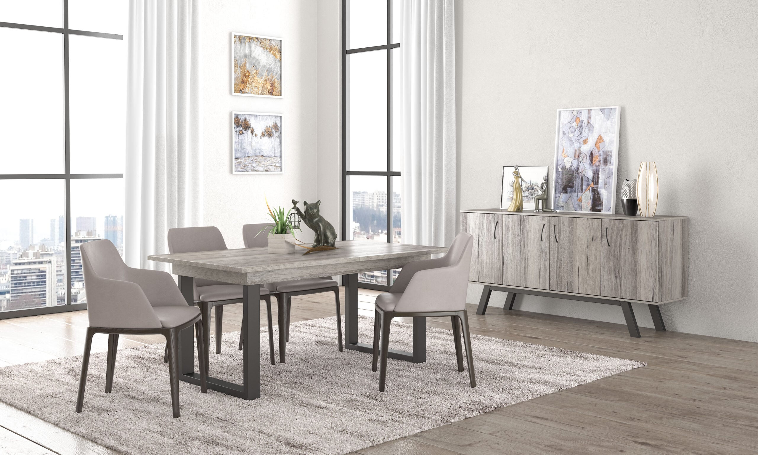 Page111_dining-room_No7 Τραπέζι Alena 150+30x90x78 - Image 1