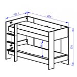 Παιδική κουκέτα Peter 90x200 - Image 2