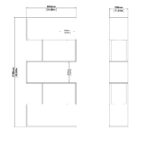 Βιβλιοθήκη Maze 80x29,5x173,5 - Image 5