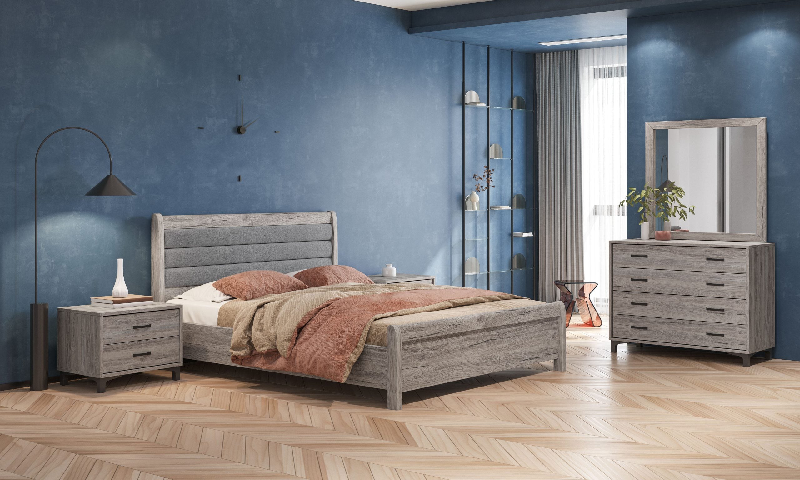 bed_No93_wood_00000 Ξύλινο κρεβάτι Clerk - Image 1
