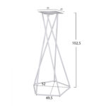 ΒΑΣΗ ΣΤΑΝΤ TS968 ΛΕΥΚΟ 52x49,5x102,5 εκ. - Image 2