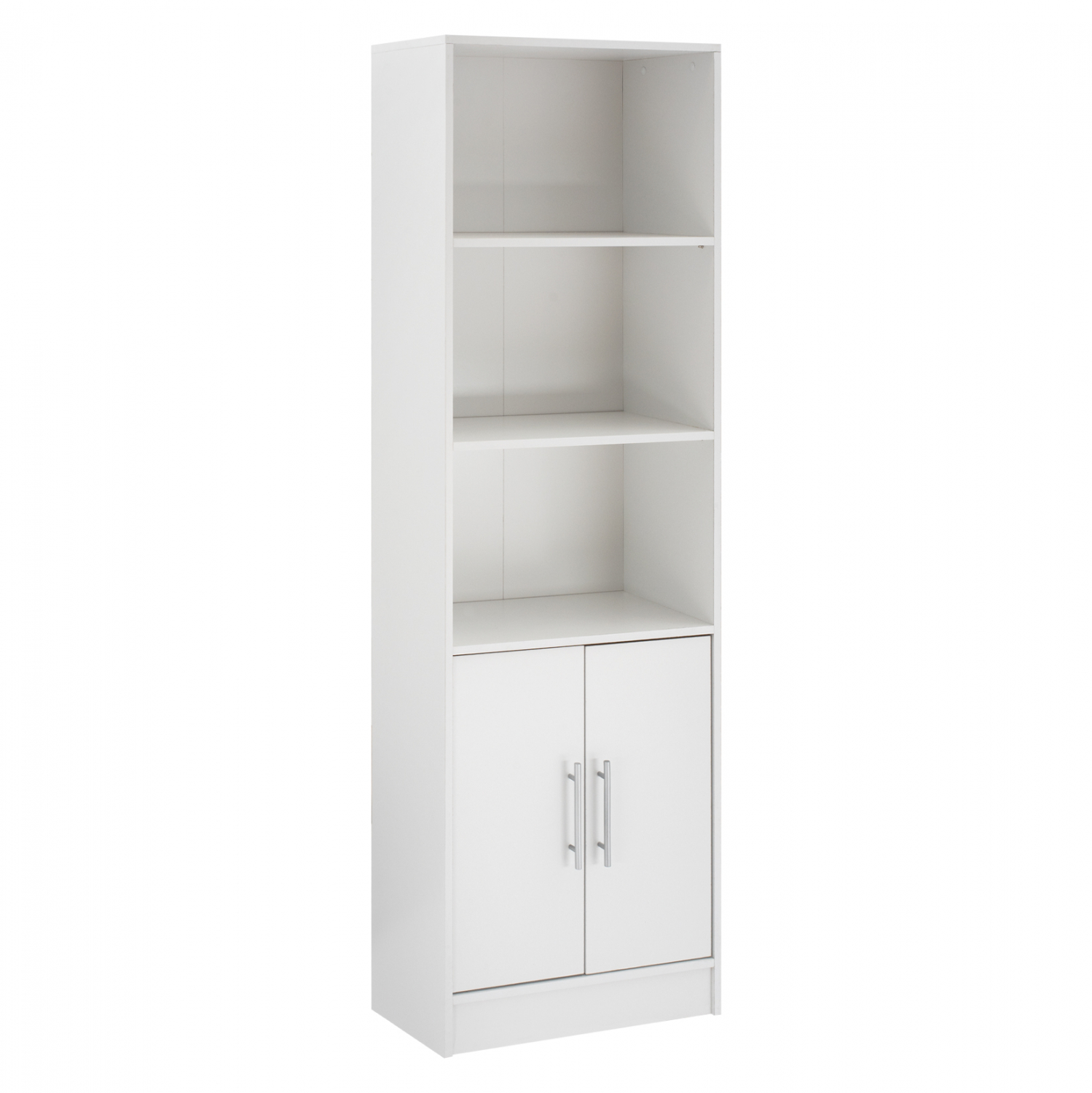 bibliothiki-melaminis-hm202705-se-leyki ΒΙΒΛΙΟΘΗΚΗ ΜΕΛΑΜΙΝΗΣ ENSLEY HM2027.05 ΣΕ ΛΕΥΚΗ ΑΠΟΧΡΩΣΗ 60x30x180 εκ. - Image 1