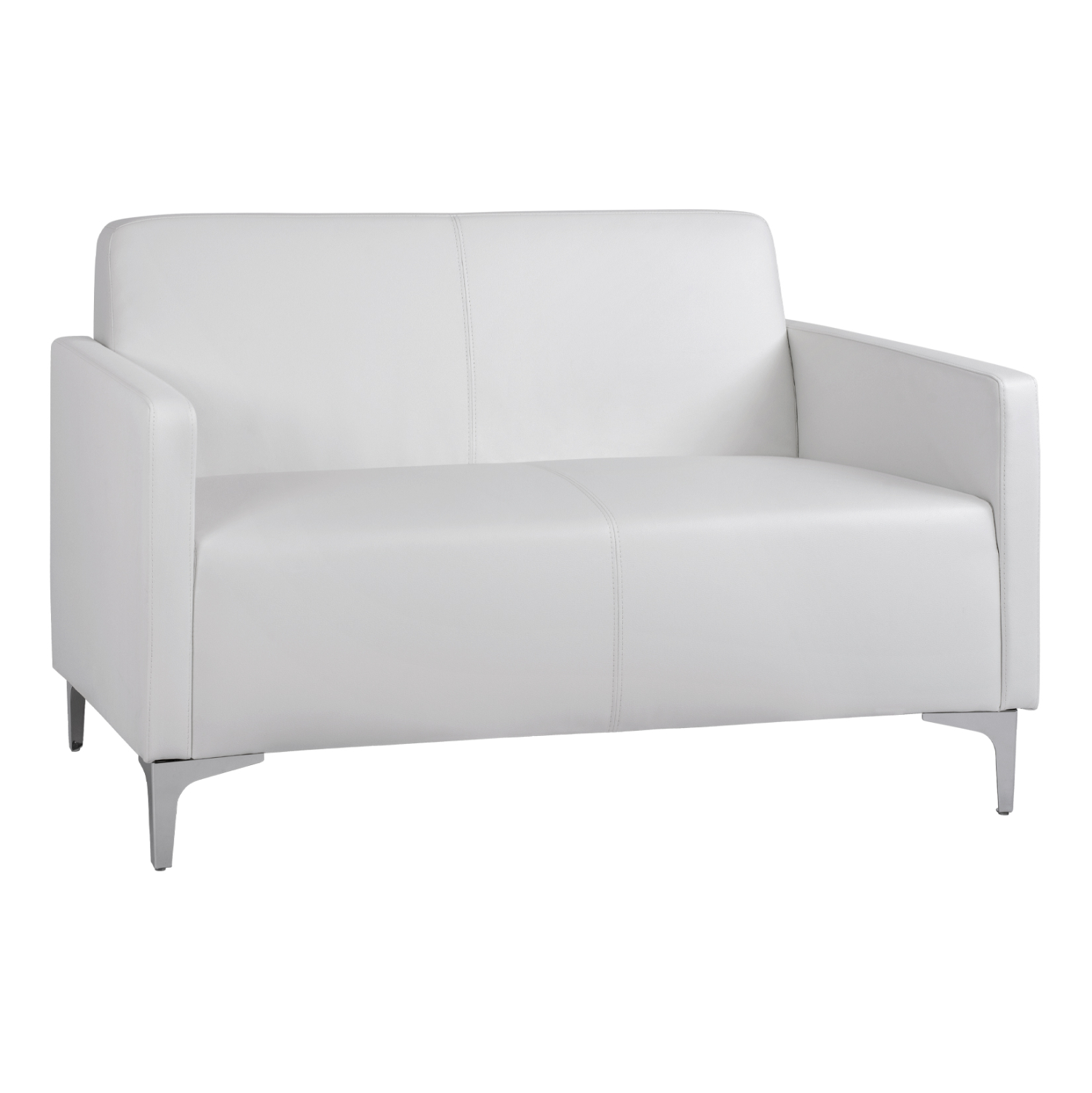 kanapes-2thesios-fb9315922-me-leyko-pu-1 ΚΑΝΑΠΕΣ 2ΘΕΣΙΟΣ NELLIE HM3159.22 ΜΕ ΛΕΥΚΟ PU 113x71x71Υ εκ. - Image 1