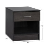 ΚΟΜΟΔΙΝΟ ΜΕ 1 ΣΥΡΤΑΡΙ LANEY ZEBRANO 45x35,5x47Υ εκ. HM2345.02 - Image 2