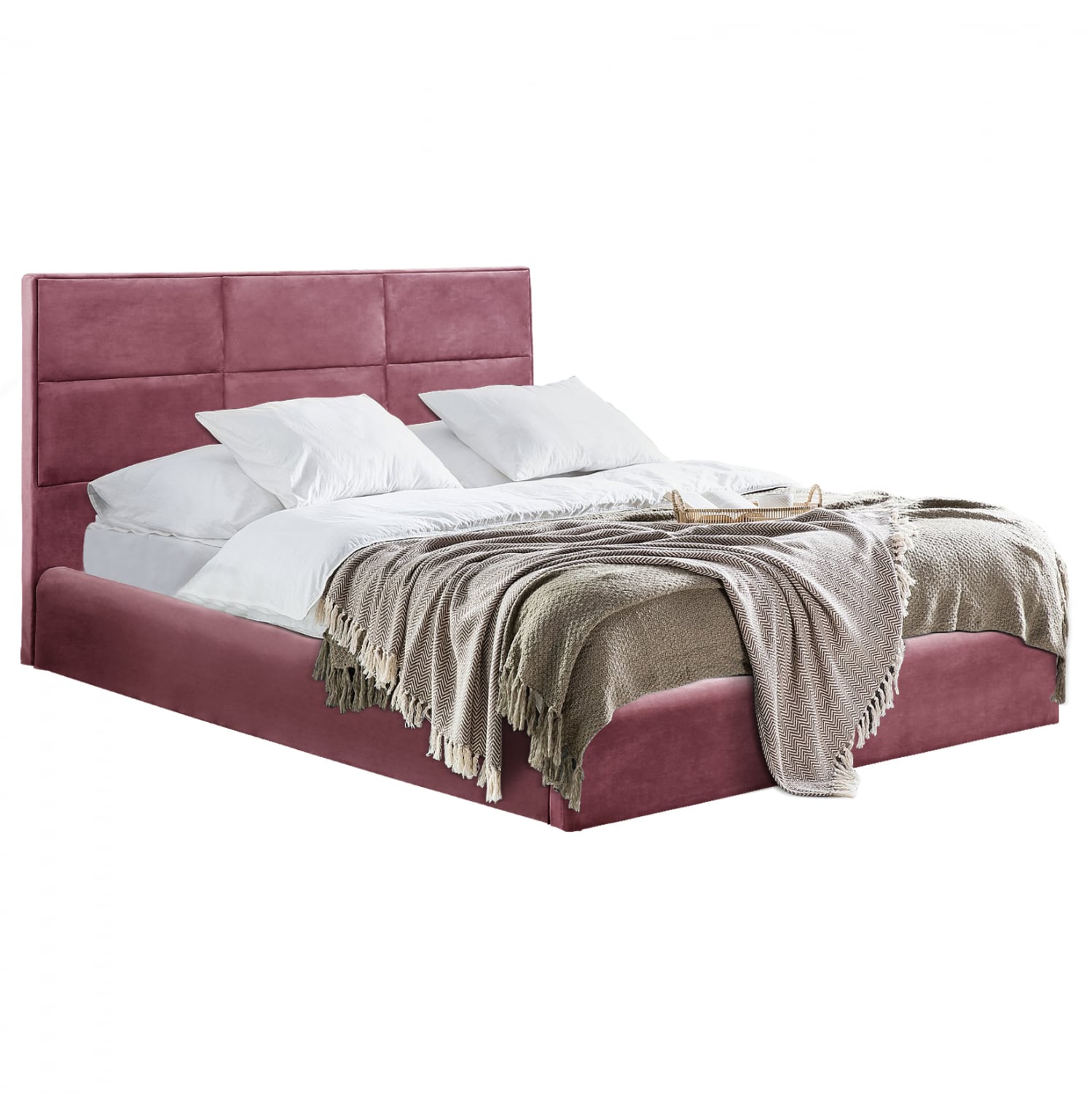 krebati-fb958302-beloydo-sapio-milo-me-a ΚΡΕΒΑΤΙ BRILEY HM583.02 ΒΕΛΟΥΔΟ ΣΑΠΙΟ ΜΗΛΟ ΜΕ ΑΠΟΘΗΚΕΥΤΙΚΟ ΧΩΡΟ 160x200 εκ. - Image 1