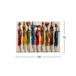 ΠΙΝΑΚΑΣ ΚΑΜΒΑΣ COLORFUL AFRICAN ART HM7197.02 100X3X70 εκ. - Image 2