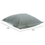 ΠΟΥΦ BLOOM ΜΑΞΙΛΑΡΑ ΘΑΛΑΣΣΗΣ HM5113.20 ΓΚΡΙ 125x145 εκ. - Image 2