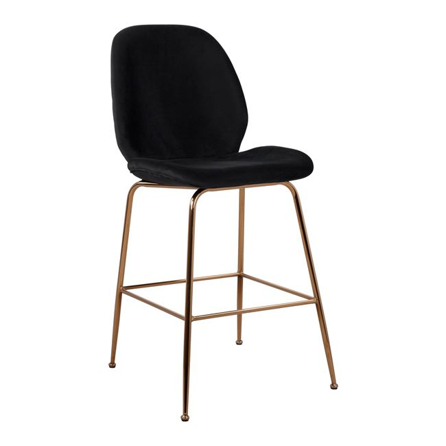 skampo-mesaioy-ypsoys-nora-hm852404-belo ΣΚΑΜΠΟ ΜΕΣΑΙΟΥ ΥΨΟΥΣ NORA HM8524.04 ΒΕΛΟΥΔΟ ΜΑΥΡΟ & ΧΡΥΣΟ ΜΕΤΑΛΛΙΚΟ ΣΚΕΛΕΤΟ 48x61x103Υ εκ. - Image 1
