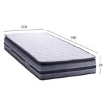 ΣΤΡΩΜΑ DREAMTOPIA σειρά CELESTIAL HM663.110 MINI BONNELL SPRING & ΑΝΩΣΤΡΩΜΑ 110x190x29Yεκ. - Image 3