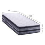 ΣΤΡΩΜΑ DREAMTOPIA σειρά CELESTIAL HM663.90 MINI BONNELL SPRING & ΑΝΩΣΤΡΩΜΑ 90x190x29Yεκ. - Image 3