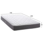 ΣΤΡΩΜΑ DREAMTOPIA ΣΕΙΡΑ LULLABY ALOE VERA HM655.140-200 BONNELL SPRING 140x200x20Y εκ. - Image 3