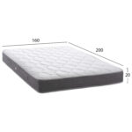 ΣΤΡΩΜΑ DREAMTOPIA ΣΕΙΡΑ LULLABY ALOE VERA HM655.160 BONNELL SPRING 160x200x20Y εκ. - Image 3