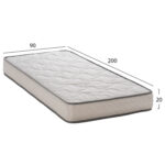 ΣΤΡΩΜΑ DREAMTOPIA ΣΕΙΡΑ RELIEF HM653.90-200 BONNELL SPRING 90x200x20Y εκ. - Image 3