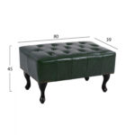ΤΑΜΠΟΥΡΕ ΥΠΟΠΟΔΙΟ T.CHESTERFIELD EMMA HM226.08 PU ΚΥΠΑΡΙΣΣΙ-ΜΑΥΡΑ ΠΟΔΙΑ 80x45x39Yεκ. - Image 3