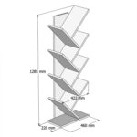 ΒΙΒΛΙΟΘΗΚΗ LIANA ΜΕΛΑΜΙΝΗΣ SONAMA 46x22x128,5Yεκ.HM9028.11 - Image 2