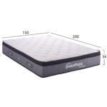 ΣΤΡΩΜΑ DREAMTOPIA ULTIMATE HM661.150 POCKET SPRING ΜΕ ΑΝΩΣΤΡΩΜΑ 150X200x34Yεκ. - Image 3
