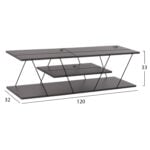 ΕΠΙΠΛΟ ΤΗΛΕΟΡΑΣΗΣ TARS HM8922.20 ΜΕΛΑΜΙΝΗ ΓΚΡΙ 120x32x33Yεκ. - Image 2