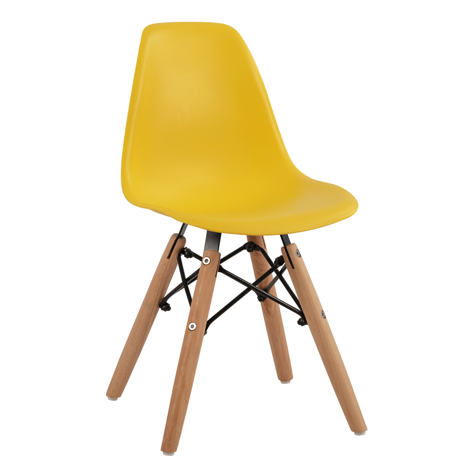 karekla-kid-tmchfb9845304-xylina-podia-k ΚΑΡΕΚΛΑ TWIST KID ΤΜΧ.HM8453.04 ΞΥΛΙΝΑ ΠΟΔΙΑ &ΚΑΘΙΣΜΑ ΚΙΤΡΙΝΟ PP 30,5Χ33Χ59 ΕΚ - Image 1