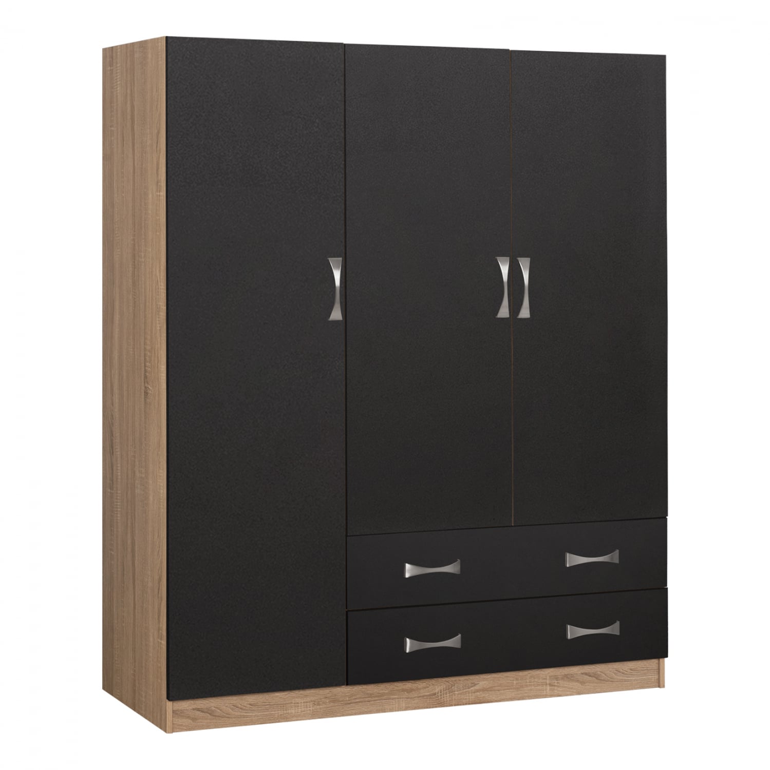 ntoylapa-3fylli-carly-hm38404-me-dyo-syr ΝΤΟΥΛΑΠΑ 3ΦΥΛΛΗ CARLY HM384.04 ΜΕ ΔΥΟ ΣΥΡΤΑΡΙΑ SONAMA-ΓΚΡΙ 150X55Χ180Υεκ. - Image 1