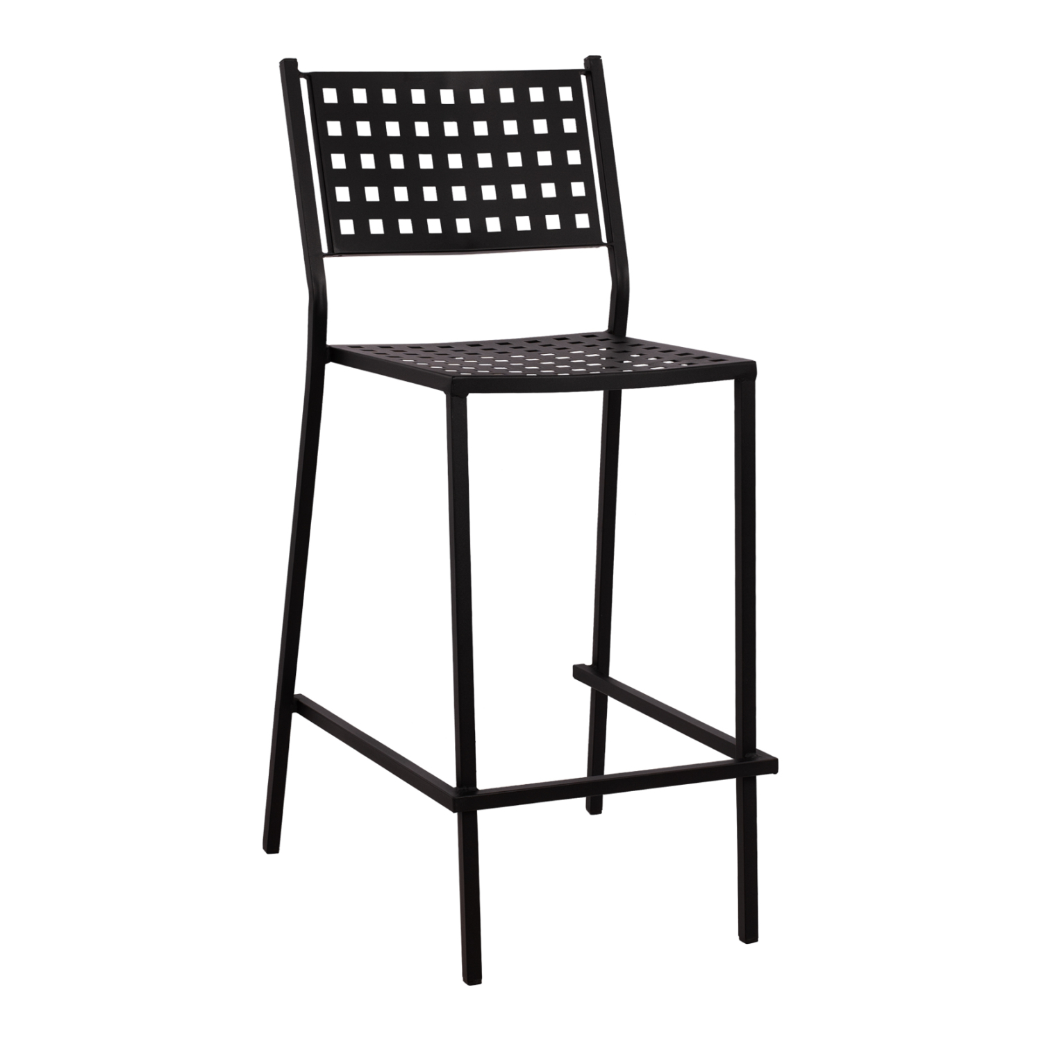 skampo-mpar-metalliko-fb9552801-se-mayri ΣΚΑΜΠΟ ΜΠΑΡ ΜΕΤΑΛΛΙΚΟ OLYMPIAS HM5528.01 ΣΕ ΜΑΥΡΗ ΑΠΟΧΡΩΣΗ 47x58x111 εκ. - Image 1