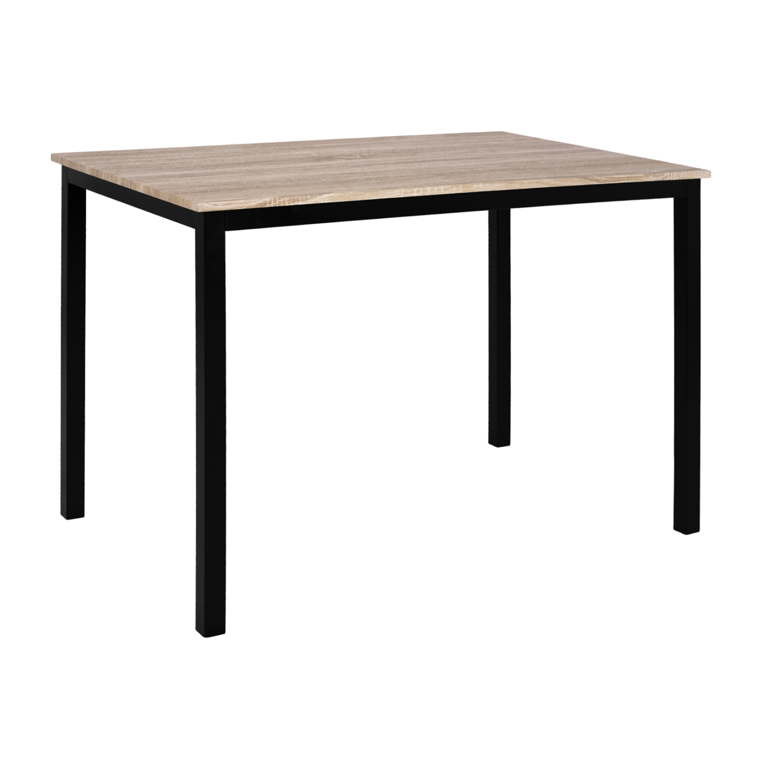 trapezi-trapezarias-fb98332-110x70ch76-s ΤΡΑΠΕΖΙ ΤΡΑΠΕΖΑΡΙΑΣ PANYA HM8332, 110X70Χ76 SONOMA, ΜΑΥΡΑ ΠΟΔΙΑ - Image 1