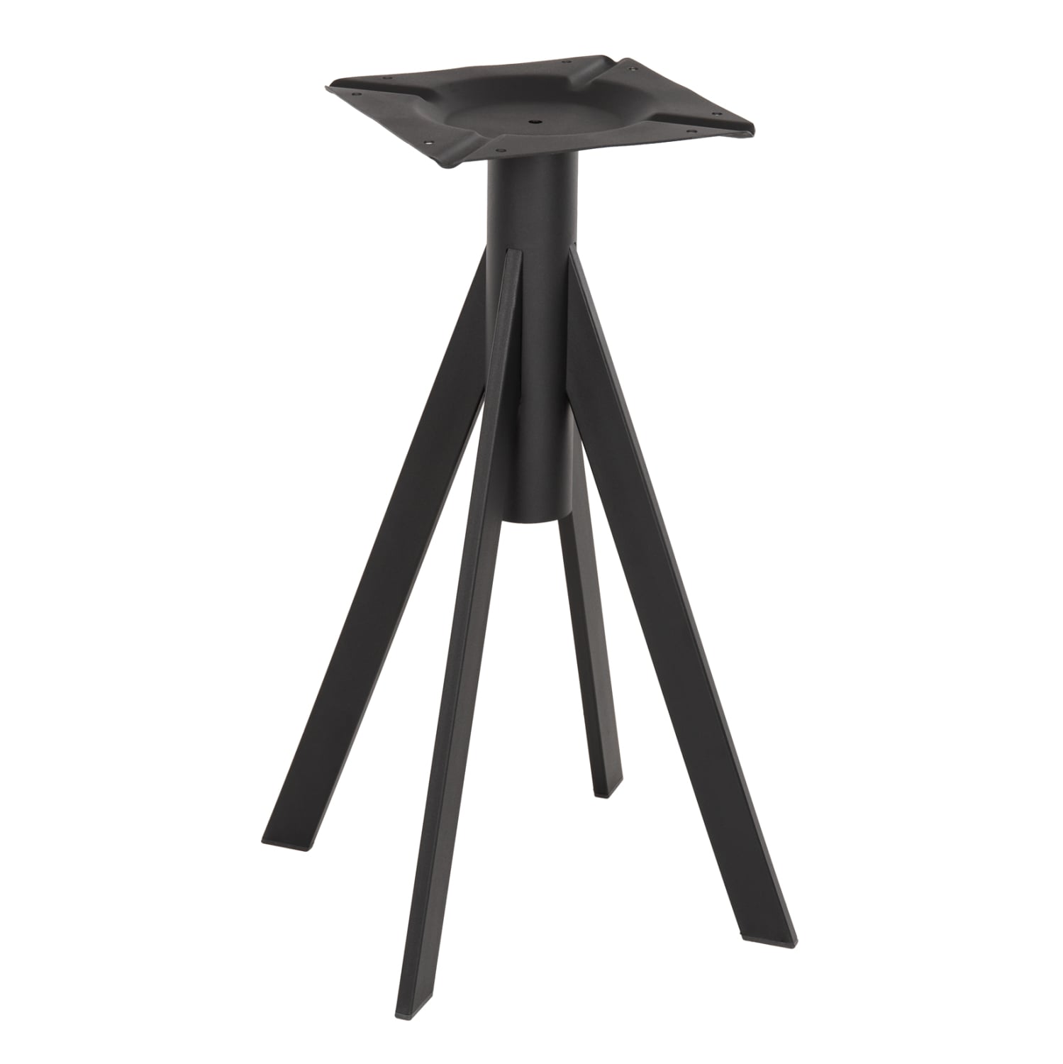 basi-trapezioy-mayri-metalliki-fb95918-3 ΒΑΣΗ ΤΡΑΠΕΖΙΟΥ ΜΑΥΡΗ ΜΕΤΑΛΛΙΚΗ ΗΜ5918 37,5x37,5x73Y εκ. - Image 1
