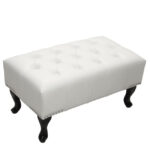 ΤΑΜΠΟΥΡΕ ΥΠΟΠΟΔΙΟ T.CHESTERFIELD EMMA HM226.02 PU ΛΕΥΚΟ-ΜΑΥΡΑ ΠΟΔΙΑ 80x44x39Yεκ. - Image 4