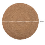 ΧΑΛΙ ΣΤΡΟΓΓΥΛΟ CRATER HM7847 MENDONG GRASS ΣΕ ΦΥΣΙΚΟ ΧΡΩΜΑ Φ100 εκ. - Image 2