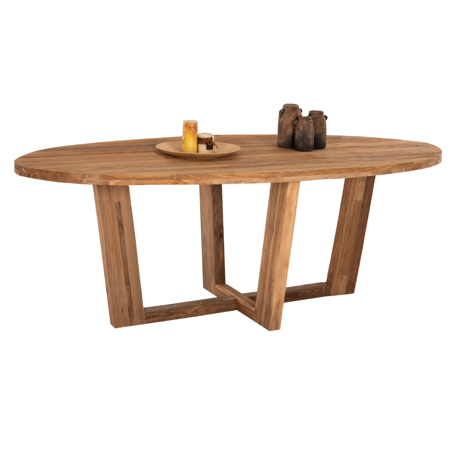 trapezi-trapezarias-fb99560-obal-anakykl ΤΡΑΠΕΖΙ ΤΡΑΠΕΖΑΡΙΑΣ CARIB HM9560 ΟΒΑΛ ΑΝΑΚΥΚΛΩΜΕΝΟ ΤΕΑΚ 250x110x78Υεκ. - Image 1