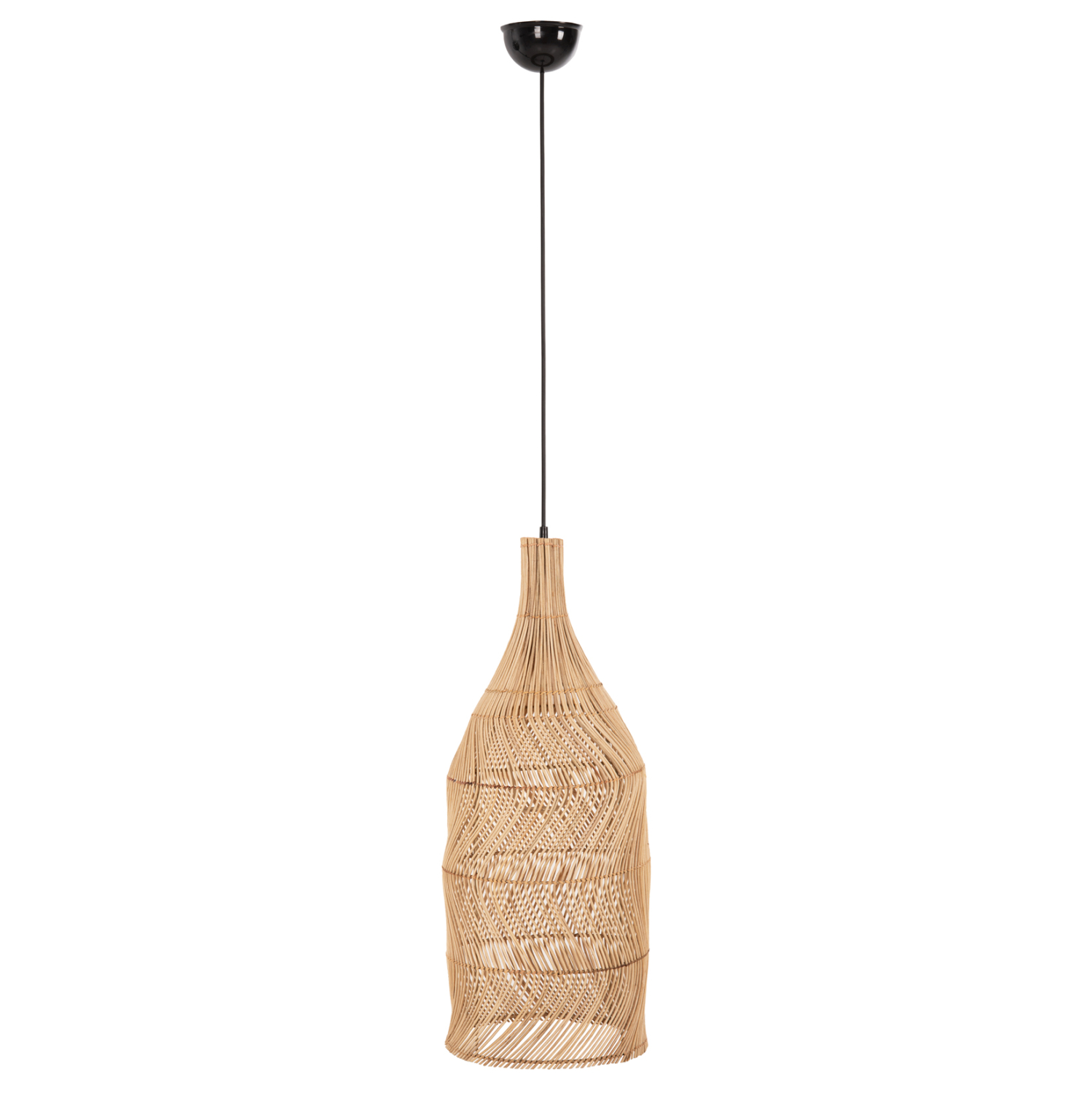 fotistiko-orofis-fb97888-kremasto-apo-ra ΦΩΤΙΣΤΙΚΟ ΟΡΟΦΗΣ THEON HM7888 ΚΡΕΜΑΣΤΟ ΑΠΟ RATTAN ΣΕ ΦΥΣΙΚΟ ΧΡΩΜΑ Φ22x148Υ εκ. - Image 1