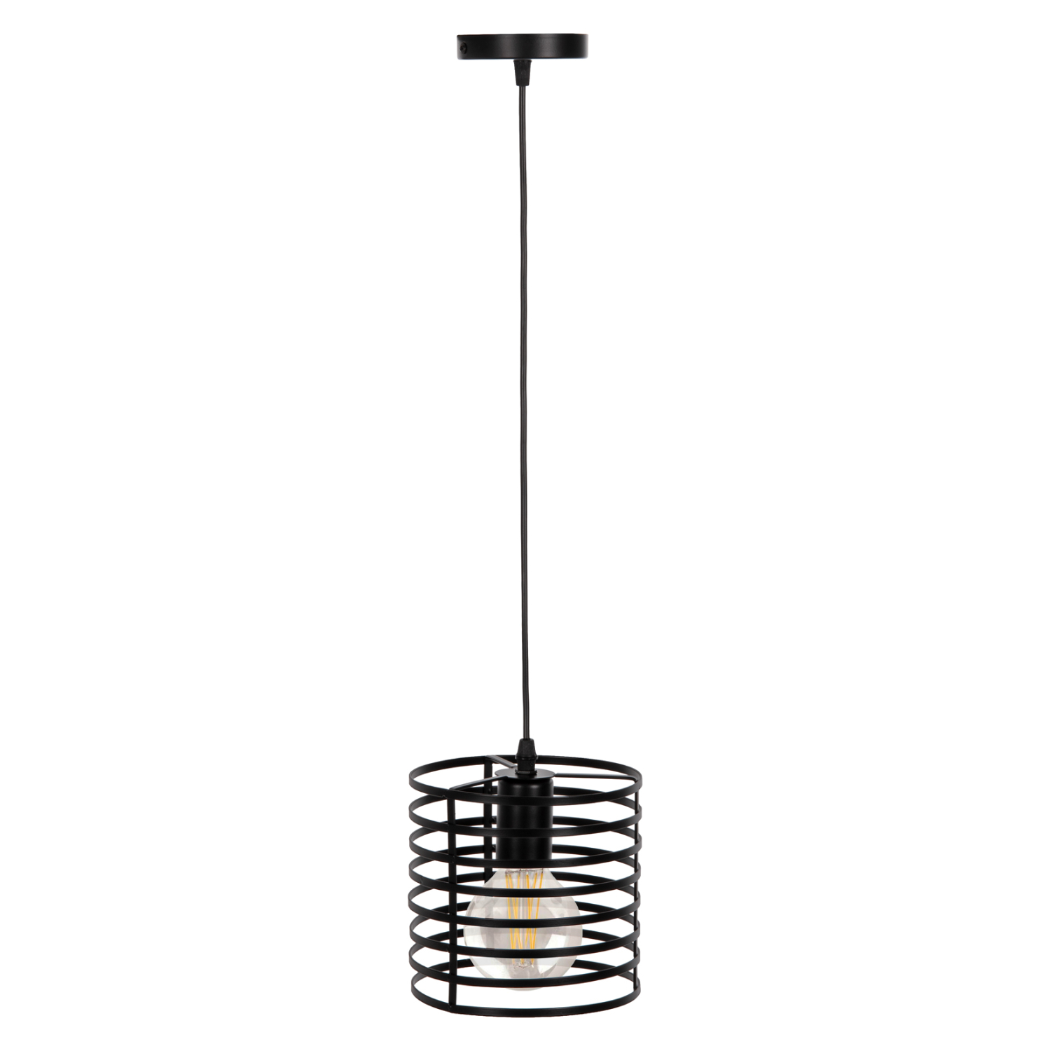 fotistiko-orofis-kremasto-fb94090-mayro- ΦΩΤΙΣΤΙΚΟ ΟΡΟΦΗΣ ΚΡΕΜΑΣΤΟ HM4090 ΜΑΥΡΟ ΚΥΛΙΝΔΡΙΚΟ ΜΕΤΑΛΛΙΚΟ ΚΑΠΕΛΟ Φ16x124Yεκ. - Image 1