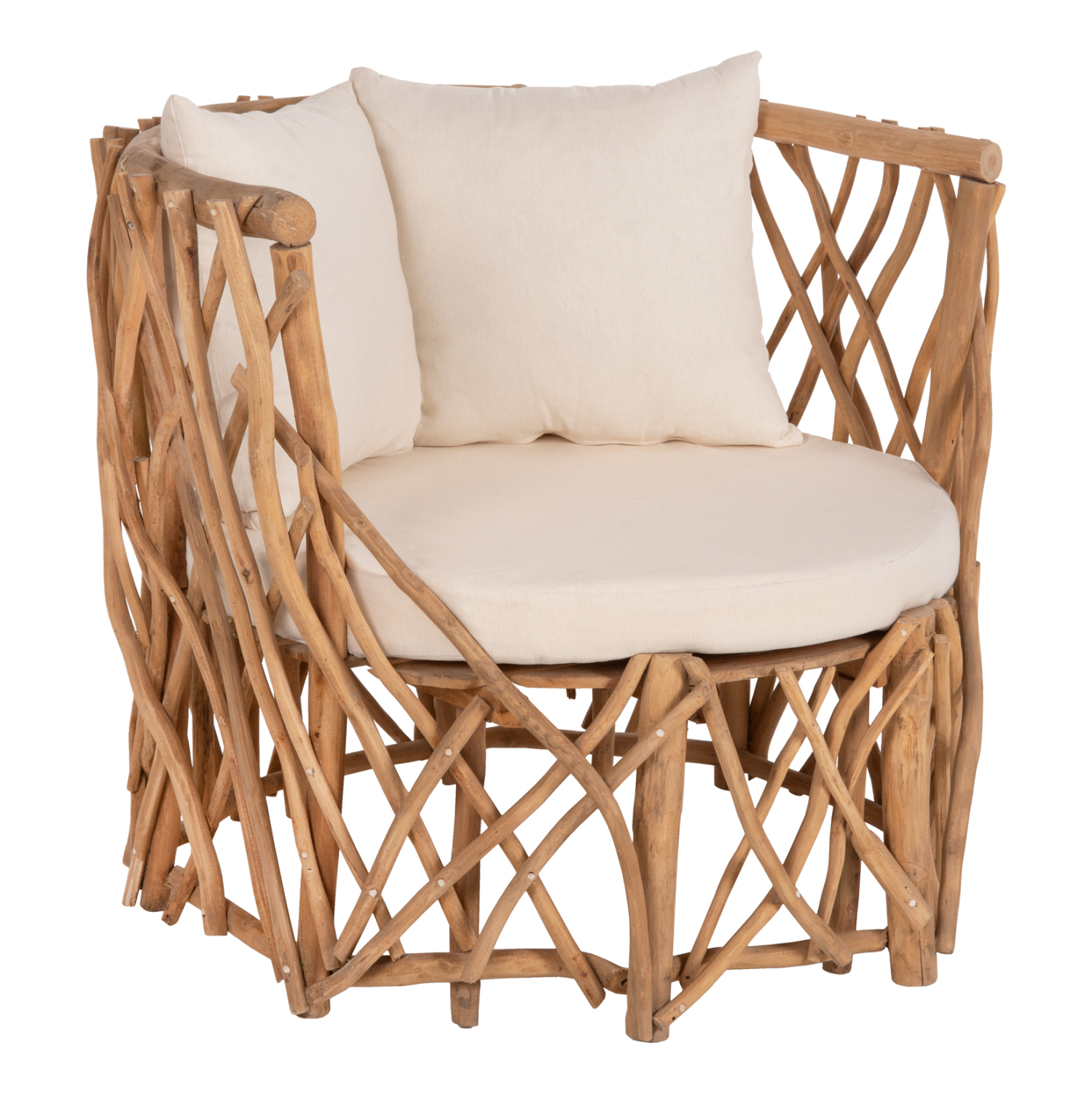 polythrona-fb95994-kladia-teak-se-fysiko ΠΟΛΥΘΡΟΝΑ ΚΑΑΝ HM5994 ΚΛΑΔΙΑ TEAK ΣΕ ΦΥΣΙΚΟ-ΜΑΞΙΛΑΡΙΑ ΛΕΥΚΑ 95x89x80Υεκ. - Image 1