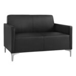 ΚΑΝΑΠΕΣ 2ΘΕΣΙΟΣ NELLIE HM3159.21 ΜΕ ΜΑΥΡΟ PU 113x71x71Υ εκ. - Image 3