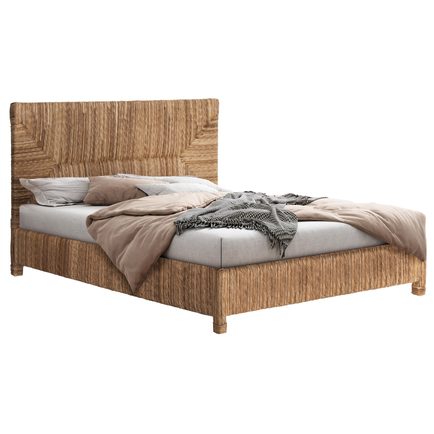krebati-fb9672-xylo-teak-skeletos-psatha ΚΡΕΒΑΤΙ THAW HM672 ΞΥΛΟ ΤΕΑΚ ΣΚΕΛΕΤΟΣ-ΨΑΘΑ ΑΠΟ ΜΠΑΝΑΝΑ 180x200εκ. - Image 1