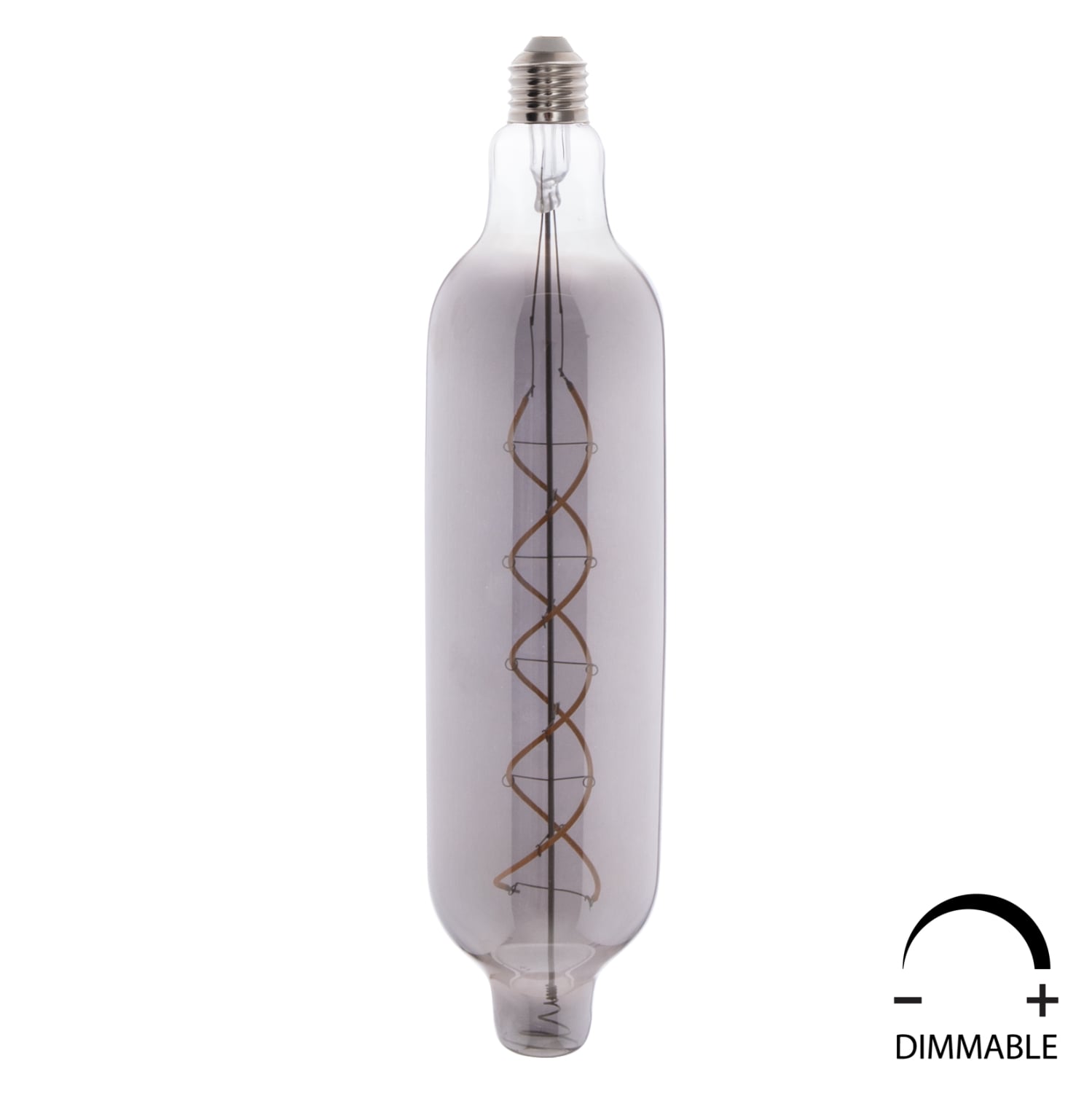 lamptiras-jhd-nw7775-led-filament-8w-e27 ΛΑΜΠΤΗΡΑΣ JHD-NW7775 LED FILAMENT 8W E27 3000K SMOKE COLOR DIMMABLE HM4055.03 - Image 1