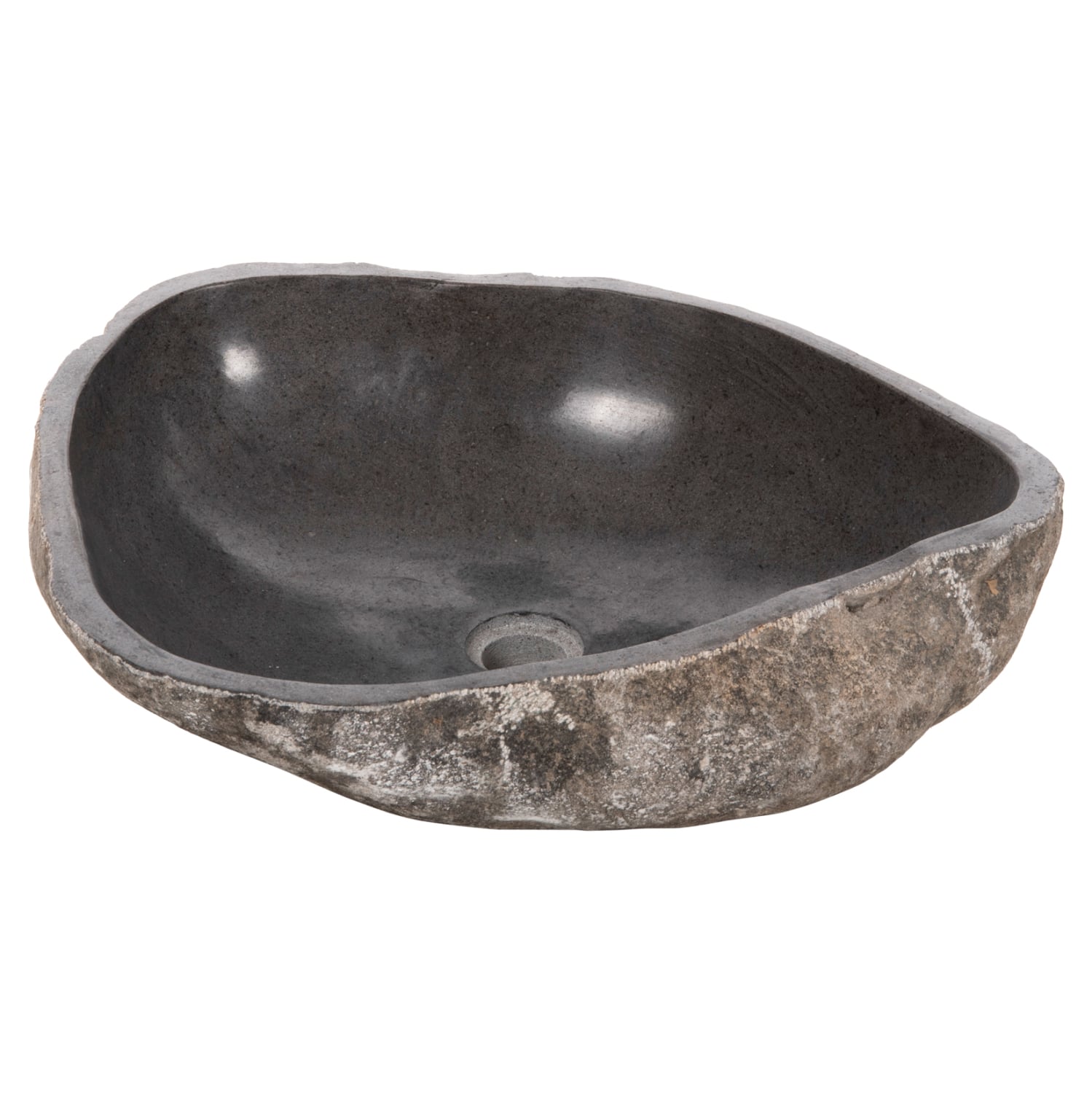 nerochytis-stone-sink-laxeymeni-petra-gk ΝΙΠΤΗΡΑΣ STONE SINK ΛΑΞΕΥΜΕΝΗ ΠΕΤΡΑ ΓΚΡΙ ΑΠΟΧΡΩΣΗ HM4193 55x44x16Υ εκ. - Image 1