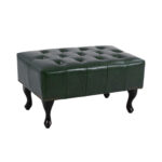 ΤΑΜΠΟΥΡΕ ΥΠΟΠΟΔΙΟ T.CHESTERFIELD EMMA HM226.08 PU ΚΥΠΑΡΙΣΣΙ-ΜΑΥΡΑ ΠΟΔΙΑ 80x45x39Yεκ. - Image 4