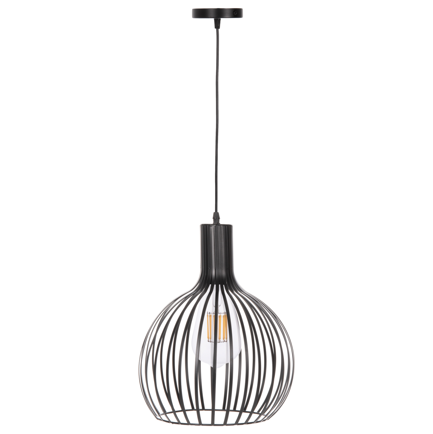 fotistiko-orofis-kremasto-fb94164-mayro- ΦΩΤΙΣΤΙΚΟ ΟΡΟΦΗΣ ΚΡΕΜΑΣΤΟ HM4164 ΜΑΥΡΟ ΜΕΤΑΛΛΙΚΟ ΚΑΠΕΛΟ Φ28x138Υεκ. - Image 1