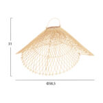 ΦΩΤΙΣΤΙΚΟ ΟΡΟΦΗΣ ΚΡΕΜΑΣΤΟ HM7878.02 RATTAN ΣΕ ΦΥΣΙΚΟ ΧΡΩΜΑ Φ58,5x31Yεκ - Image 2