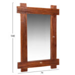 ΚΑΘΡΕΠΤΗΣ ΤΟΙΧΟΥ HM4303 ΑΝΑΚΥΚΛΩΜΕΝΟ TEAK ΣΕ ΦΥΣΙΚΟ 70x100Υεκ. - Image 2