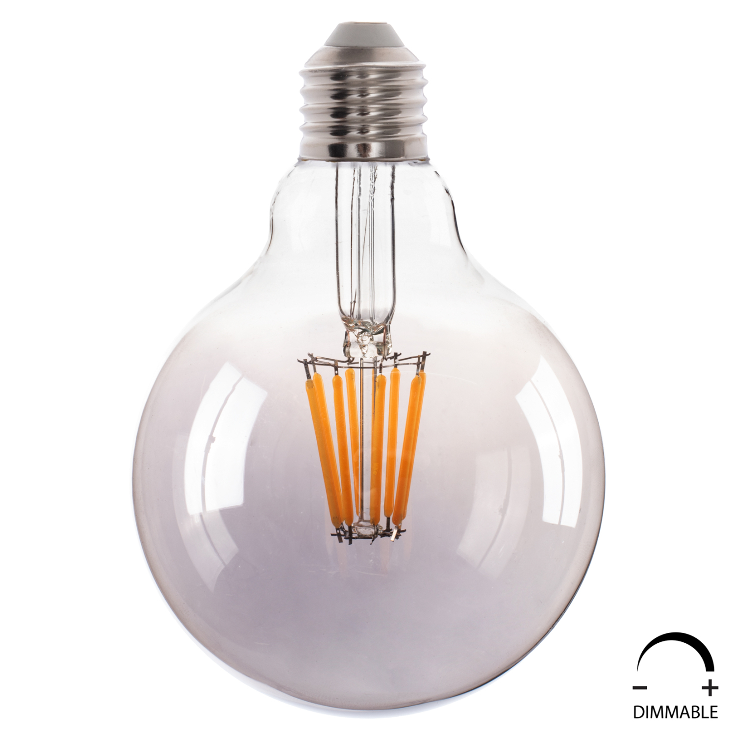 lamptiras-globo-led-filament-8w-e27-3000 ΛΑΜΠΤΗΡΑΣ GLOBO LED FILAMENT 8W E27 3000K ΦΙΜΕ DIMMABLE HM4050.03 - Image 1