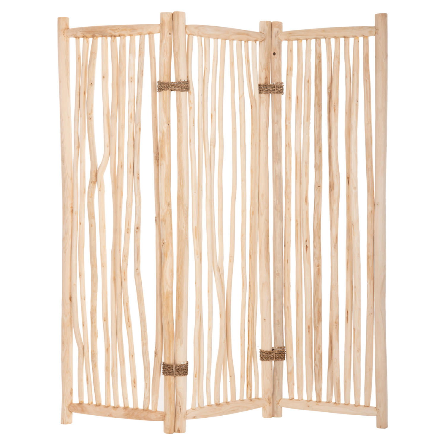 paraban-me-3-fylla-fb94316-kladia-teak-s ΠΑΡΑΒΑΝ ΜΕ 3 ΦΥΛΛΑ ZENDOR HM4316 ΚΛΑΔΙΑ ΤΕΑΚ ΣΕ ΦΥΣΙΚΟ 165x180Yεκ. - Image 1