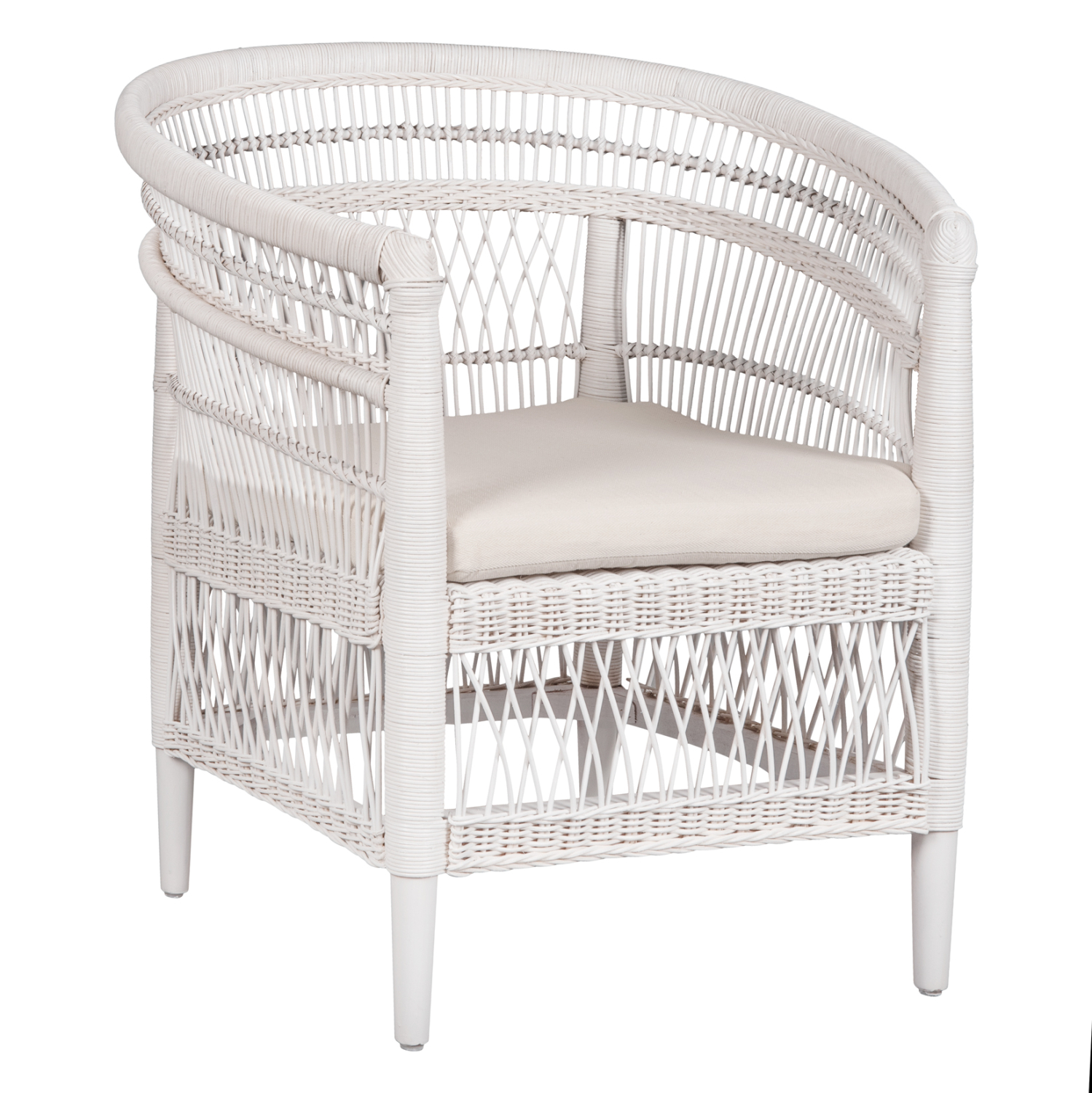 polythrona-fb9963502-xylo-maoni-me-ratta ΠΟΛΥΘΡΟΝΑ MALAWI HM9635.02 ΞΥΛΟ ΜΑΟΝΙ ΜΕ RATTAN ΛΕΥΚΟ-ΛΕΥΚΟ ΜΑΞΙΛΑΡΙ 80x70x86Υεκ. - Image 1