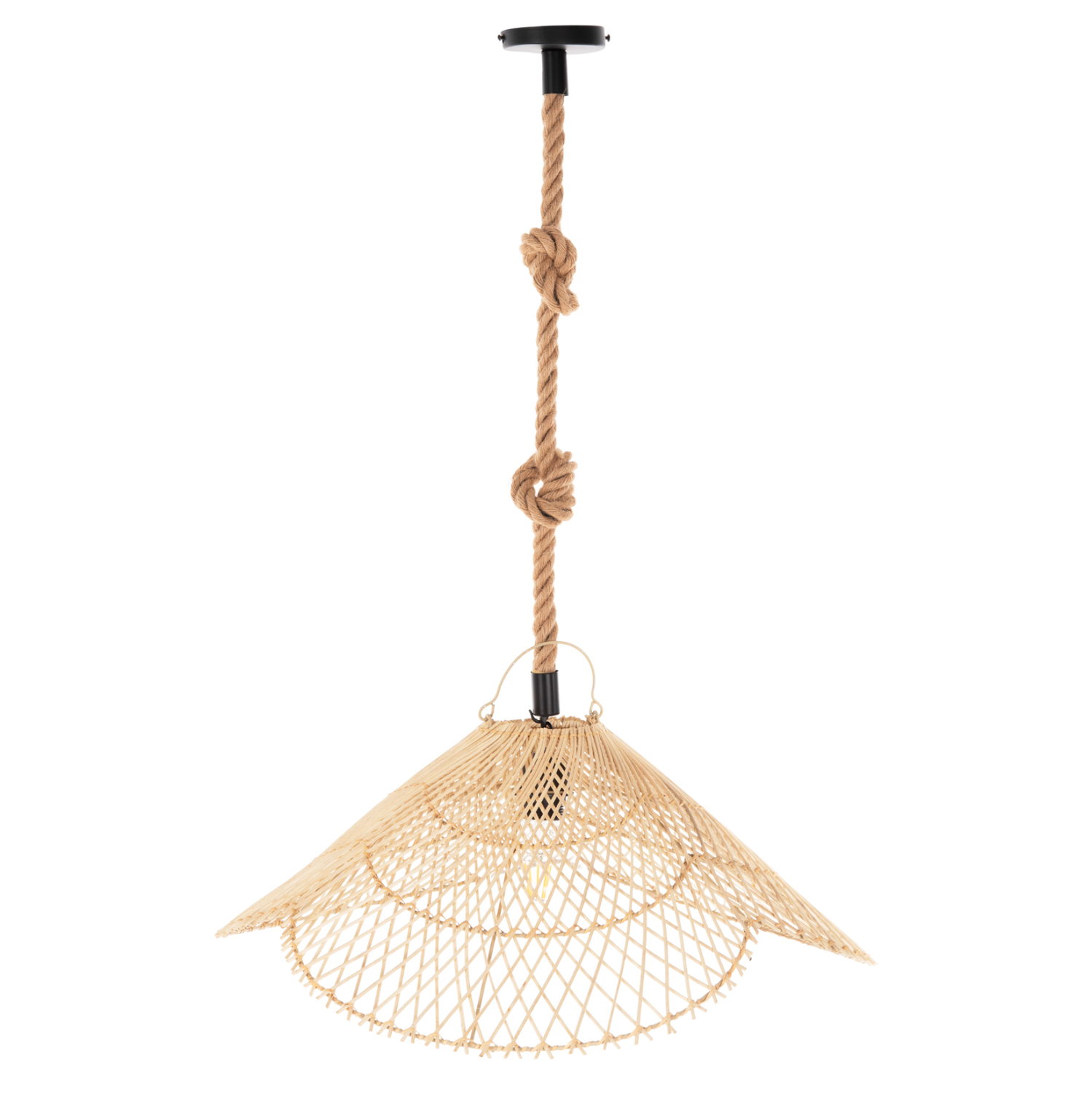 set-fotistiko-orofis-kremasto-fb91192502 ΣΕΤ ΦΩΤΙΣΤΙΚΟ ΟΡΟΦΗΣ ΚΡΕΜΑΣΤΟ HM11925.02 ΣΧΟΙΝΙ ΚΑΙ ΦΥΣΙΚΟ RATTAN Φ58,5Χ131Υεκ. - Image 1
