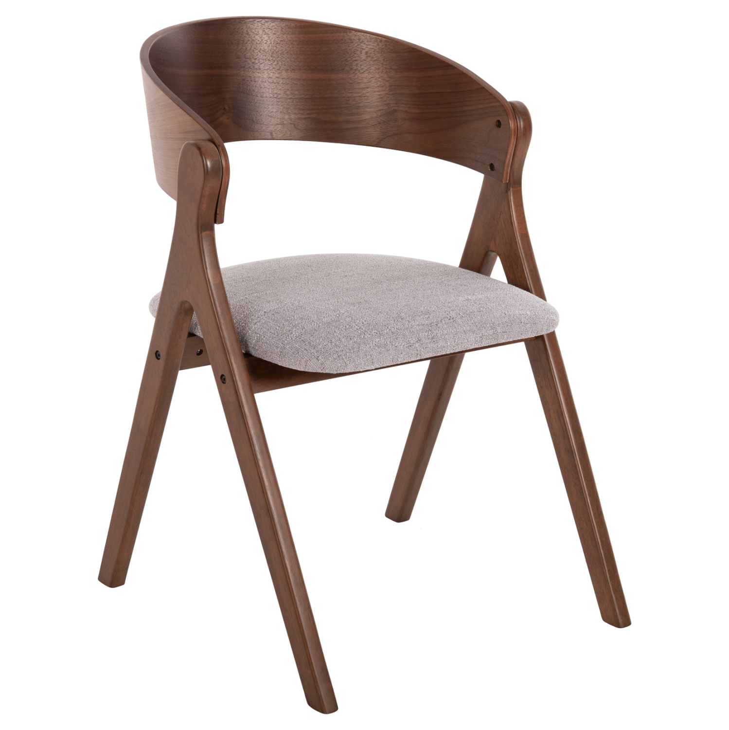karekla-fb9973902-rubberwood-se-karydi-m ΚΑΡΕΚΛΑ NEKKER HM9739.02 RUBBERWOOD ΣΕ ΚΑΡΥΔΙ-ΓΚΡΙ ΥΦΑΣΜΑ ΚΑΘΙΣΜΑ 56x55x78Yεκ. - Image 1