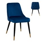 ΚΑΡΕΚΛΑ SERENITY HM8527.08 ΑΠΟ ΒΕΛΟΥΔΟ ΜΠΛΕ ΜΕ ΜΕΤΑΛΛΙΚΟ ΣΚΕΛΕΤΟ 51Χ58Χ83Υ εκ. - Image 3