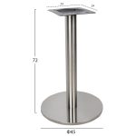 ΒΑΣΗ INOX Φ45x72Υ εκ.ΥΨΟΣ HM419 - Image 2