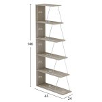 ΒΙΒΛΙΟΘΗΚΗ ΜΕΛΑΜΙΝΗΣ MINI TARS SONOMA ΛΕΥΚΟ HM2241.11 65x22-24x146Υεκ. - Image 4
