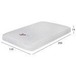 ΣΤΡΩΜΑ ΑΦΡΟΥ ΧΩΡΙΣ ΕΛΑΤΗΡΙΑ JORDY 120X200x15Y-- HM374.08  (ROLL PACKING) ΛΕΥΚΟ - Image 3