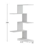ΕΠΙΤΟΙΧΙΑ ΡΑΦΙΕΡΑ RORY HM8931.11 ΜΕΛΑΜΙΝΗ ΣΕ ΛΕΥΚΟ 22x51,5x109Υ εκ. - Image 2